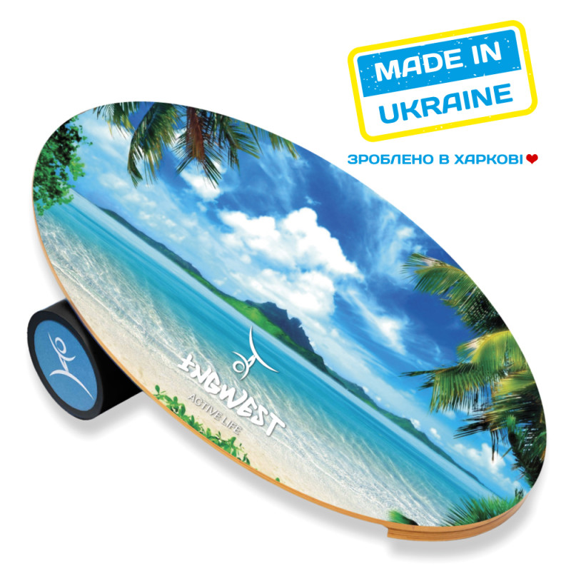 Баланс борд InGwest Island з прогумованим ролером - 10.5 см-1