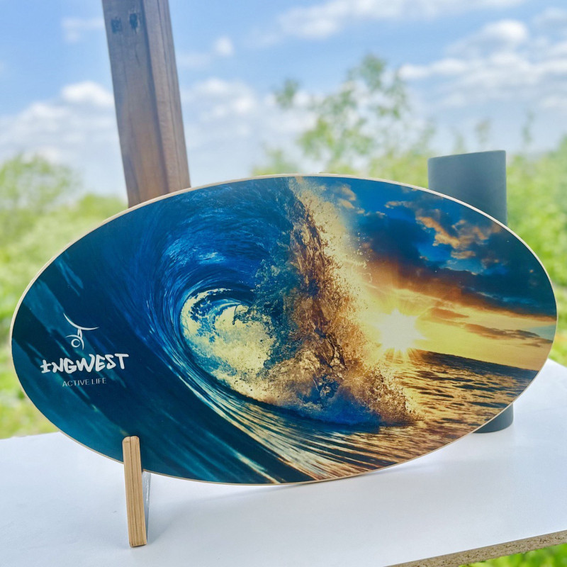 Баланс борд InGwest Wave-at-Sunset з прогумованим ролером - 10.5 см-3