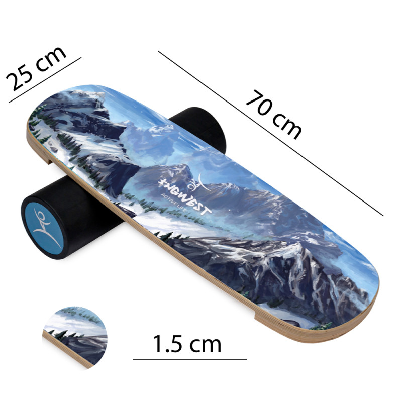 Баланс борд InGwest Fantasy mountain з прогумованим ролером - 10.5 см-5