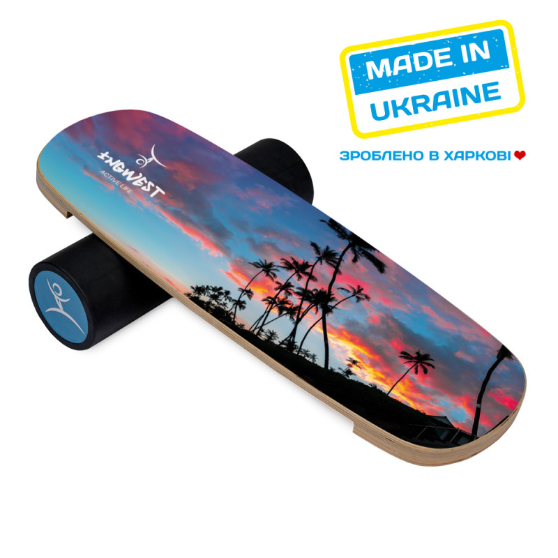 Баланс борд InGwest Palm з прогумованим ролером - 10.5 см-1