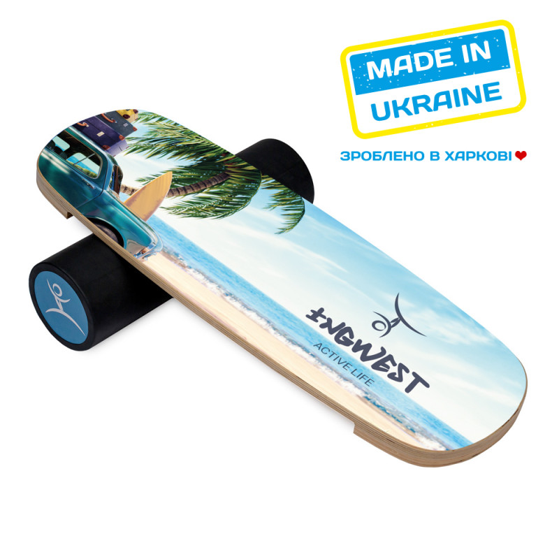 Баланс борд InGwest Retro beach з прогумованим ролером - 10.5 см-1