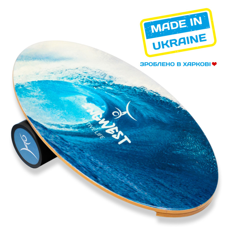 Баланс борд InGwest Wave з прогумованим ролером - 10.5 см-1