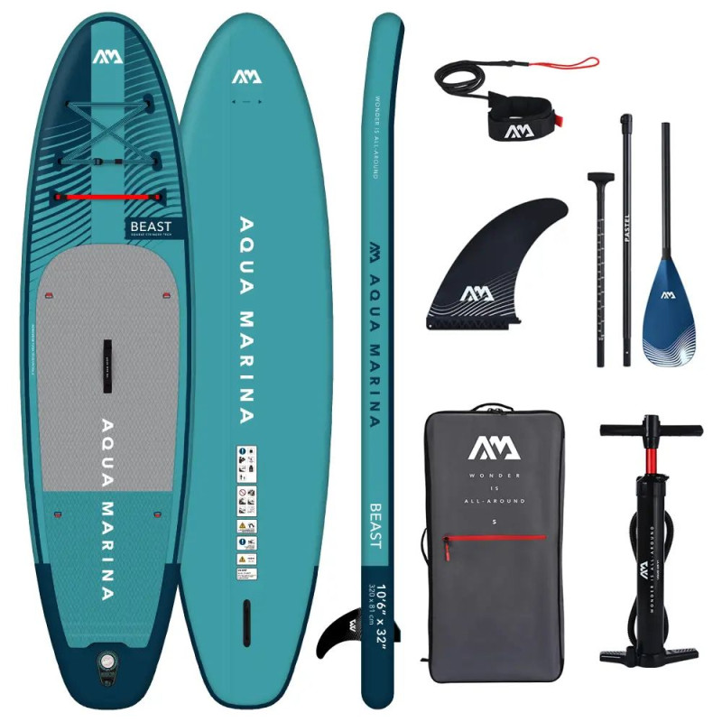 Сапборд Aqua Marina BEAST 10’6″ BT-23BEP — надувна дошка для САП серфінгу, sup board