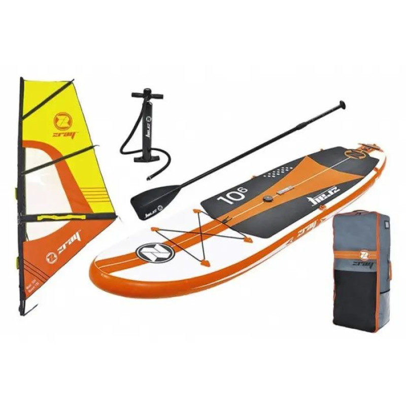 Сапборд Z-Ray W2 10'6" x 32" WINDSUP + Парус 3,0 м² — надувна дошка для САП серфінгу, sup board