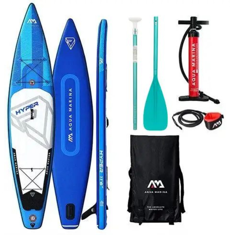Сапборд Aqua Marina Hyper 11'6" — надувна дошка для САП серфінгу, sup board (з веслом)