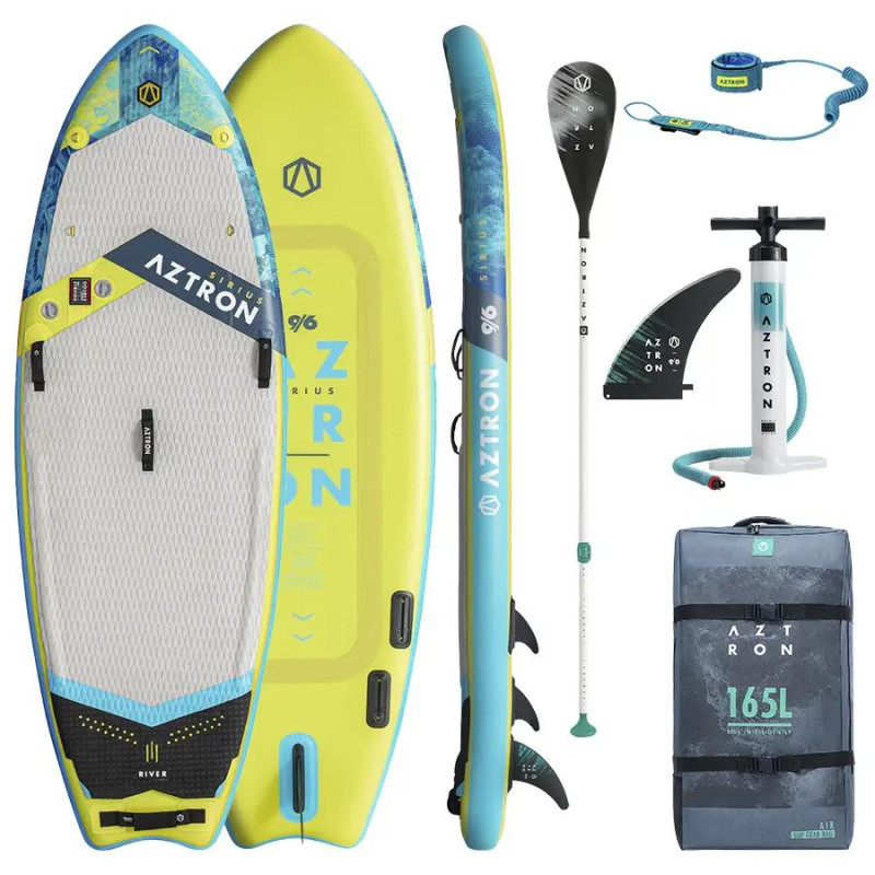 Сапборд Aztron SIRIUS WhiteWater/SURF 9'6 — надувна дошка для САП серфінгу, sup board