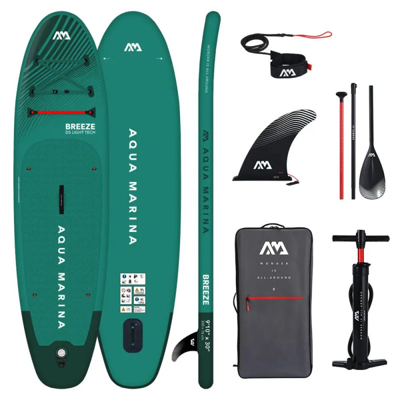 Сапборд Aqua Marina BREEZE 9'10" BT-23BRP — надувна дошка для САП серфінгу, sup board