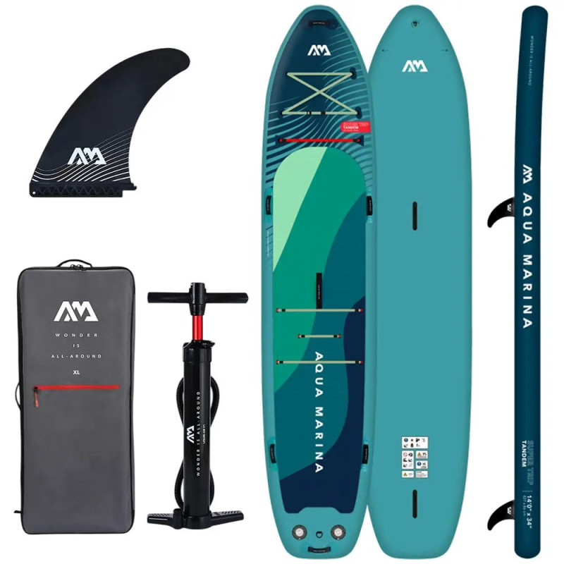 Сапборд Aqua Marina SUPER TRIP Tandem 14'0" 2025 — сімейна надувна дошка для САП серфінгу, sup board BT-24ST02