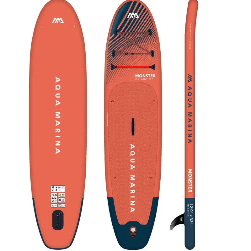 Сапборд Aqua Marina MONSTER 12'0" — надувна дошка для САП серфінгу, sup board BT-23MOP-1