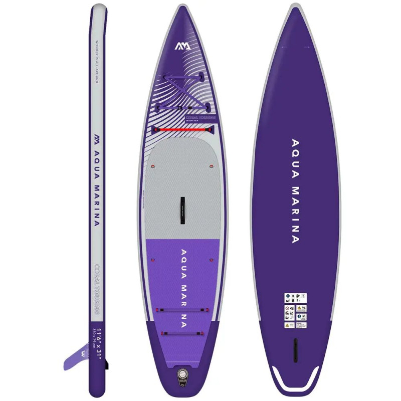 Сапборд Aqua Marina CORAL TOURING NF 11'6 2023 — надувна дошка для САП серфінгу, sup board BT-23CTPN-1