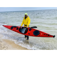 Каяк туристичний одномісний для спорту та риболовлі Seabird XP 507 kayak рибальський, байдарка червоний