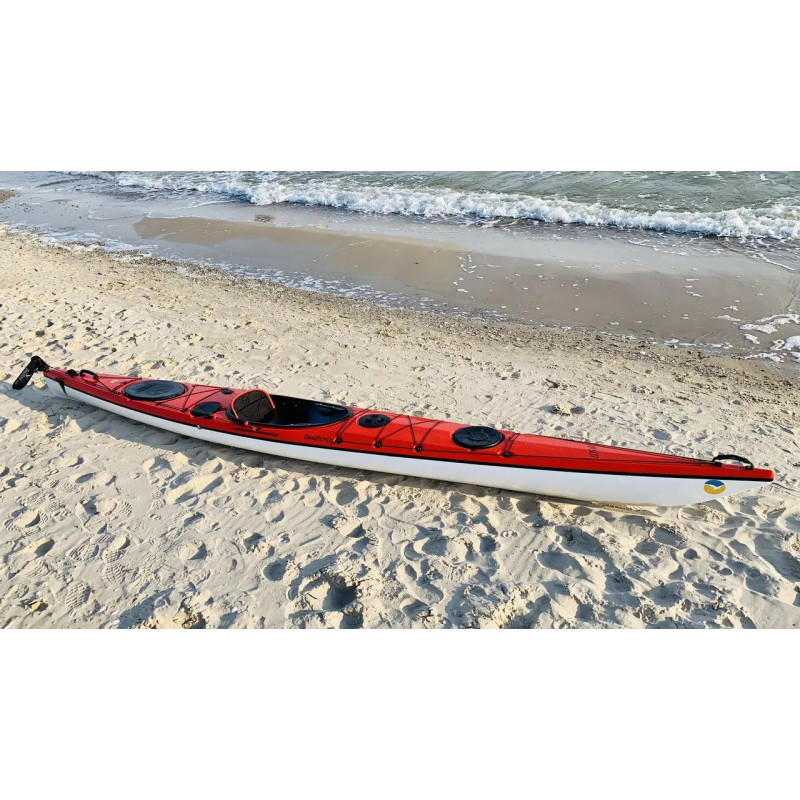 Каяк туристичний одномісний для спорту та риболовлі Seabird XP 507 kayak рибальський, байдарка червоний-1