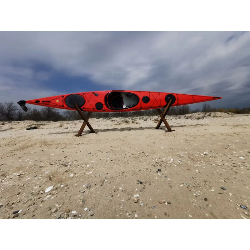 Каяк туристичний одномісний для спорту та риболовлі Seabird XP 507 kayak рибальський, байдарка червоний-6