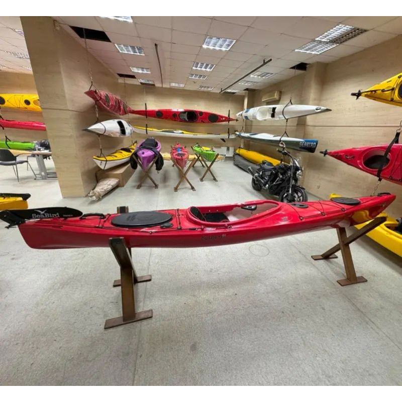 Каяк туристичний одномісний для спорту, риболовлі Seabird Expedition Afjord kayak рибальський, байдарка-8