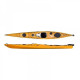 Каяк туристичний одномісний для спорту та подорожей Seabird Expedition HV kayak, байдарка жовтий