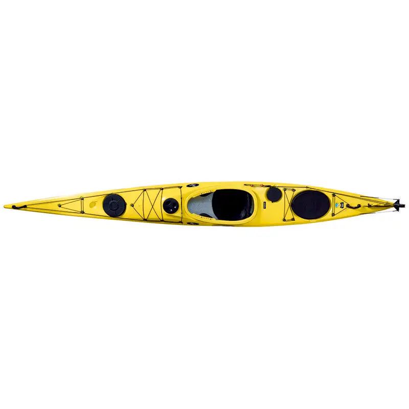 Каяк туристичний одномісний для спорту та подорожей Seabird Expedition LV kayak, байдарка жовтий-2