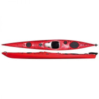 Каяк туристичний одномісний для спорту та подорожей Seabird Expedition HV kayak, байдарка червоний