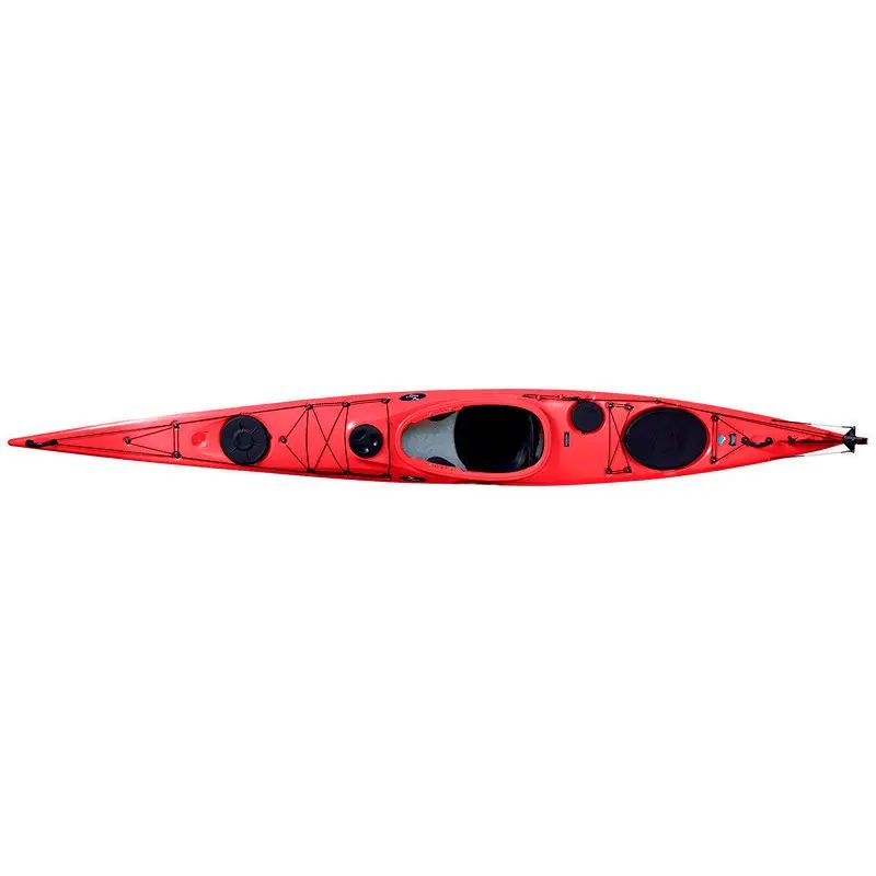 Каяк туристический одноместный для спорта и путешествий Seabird Expedition LV kayak, байдарка червоний-2