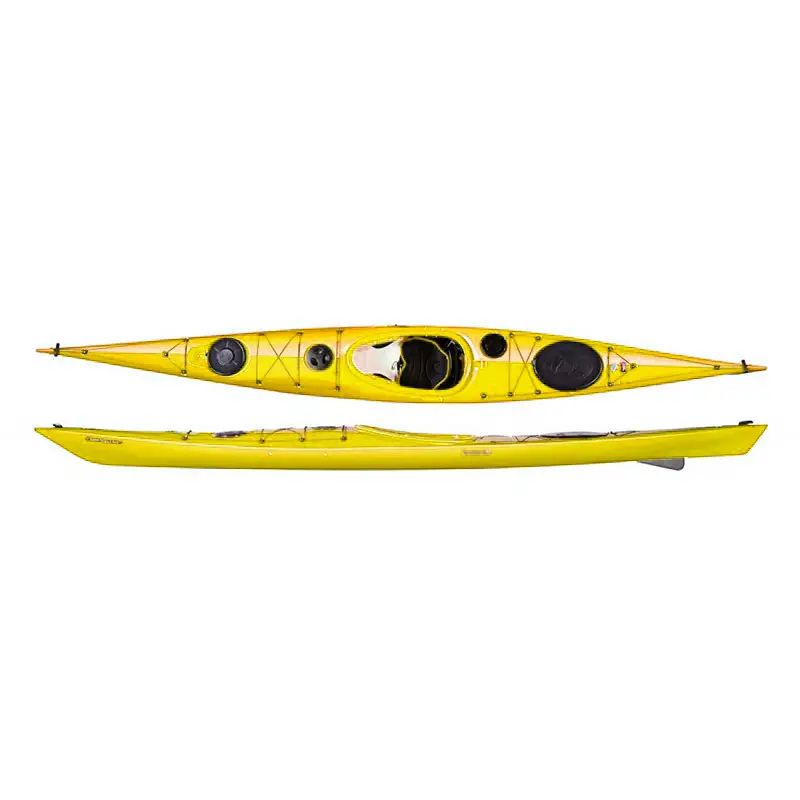 Каяк туристичний одномісний для спорту та риболовлі Seabird Designs R Scott MV HDPE жовтий kayak, байдарка