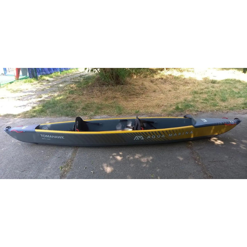 Каяк AQUA MARINA TOMAHAWK AIR-K 14'5" Б/В — надувний двомісний швидкохідний каяк-1