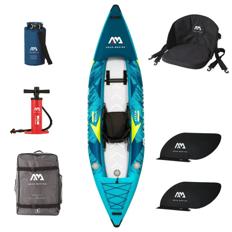 Каяк надувний Aqua Marina STEAM 10'3"  ST-312 — надувний швидкохідний одномісний каяк