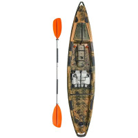 Каяк Riverday Fish-n-GO! 400 х 85 см (Не кондиція - дрібний брак) — одномісний рибальський каяк
