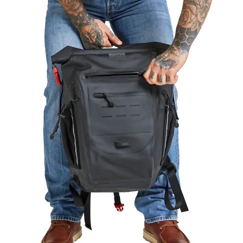 Водонепроникний рюкзак Red Waterproof Backpack 30L, Black-5