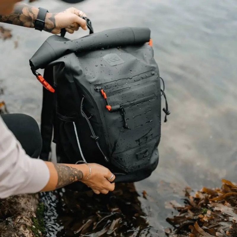Водонепроникний рюкзак Red Waterproof Backpack 30L, Black-7