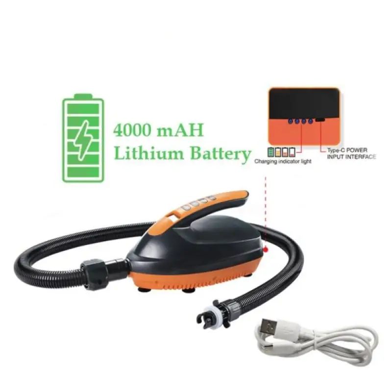 Насос для SUP дощок HT-781A з літієвим акумулятором 4000mAH-2