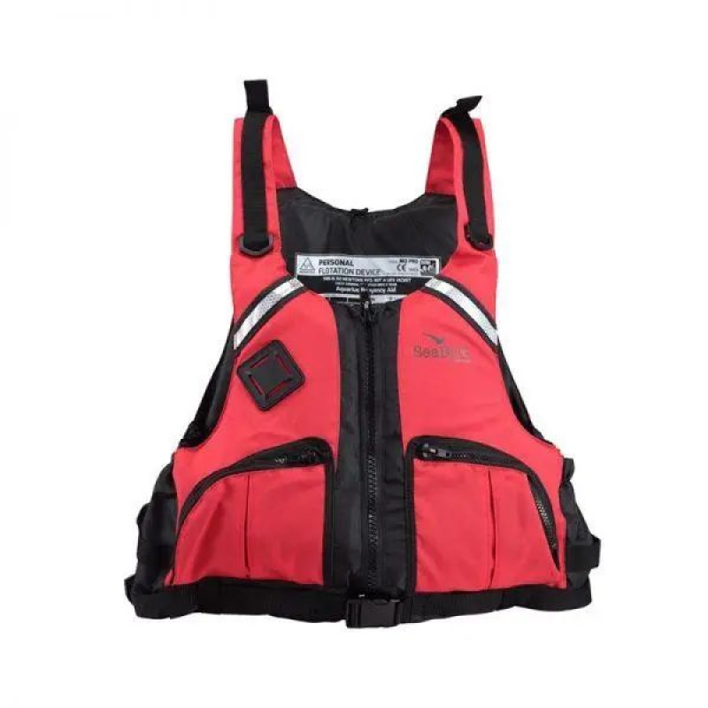 Рятувальний жилет на воді SeaBird Pro Vest страхувальні жилети для туризму, спорту, риболовлі XL червоний