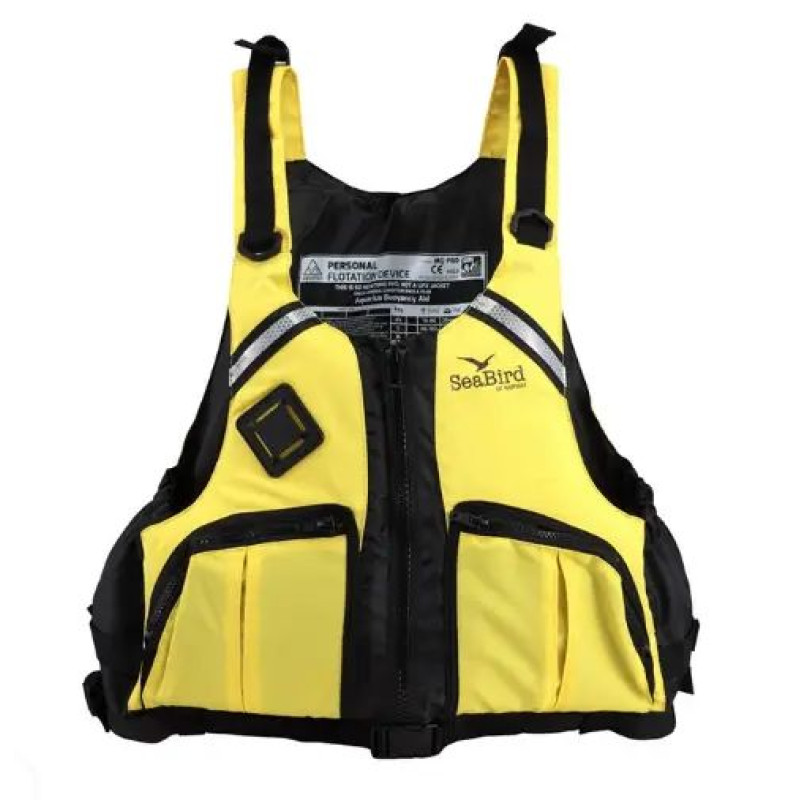 Рятувальний жилет на воді SeaBird Pro Vest страхувальні жилети для туризму, спорту, риболовлі XL жовтий
