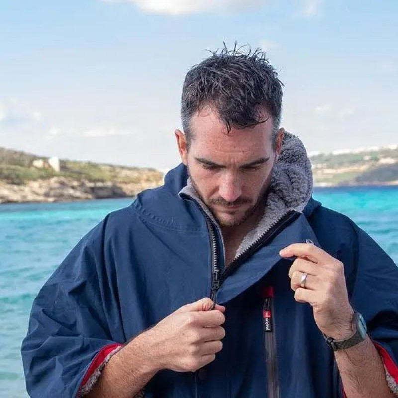 Водонепроникна куртка Red Original Men's Pro Change Robe, Navy L — для туристичних походів і аква походів-4