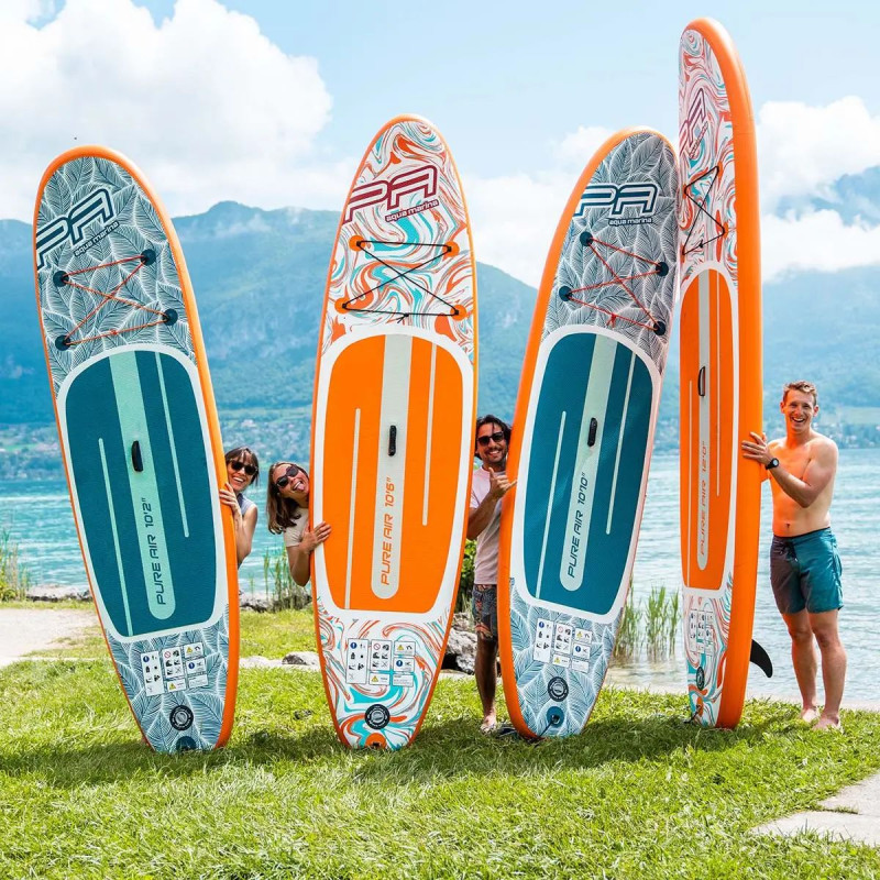Сапборд Aqua Marina PURE AIR 12‘0“ 2025 - надувна дошка для САП серфінгу, sup board PA-25C366-9
