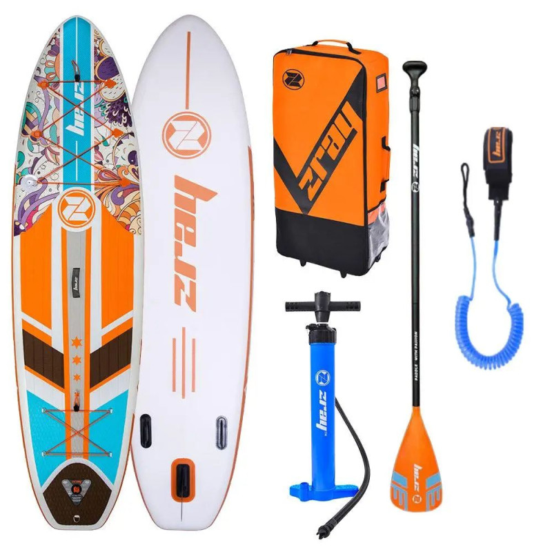Сапборд Z-Ray 10'6" x 33" Mehndi Violet SUP SET 2026 — надувна дошка для САП серфінгу, sup board