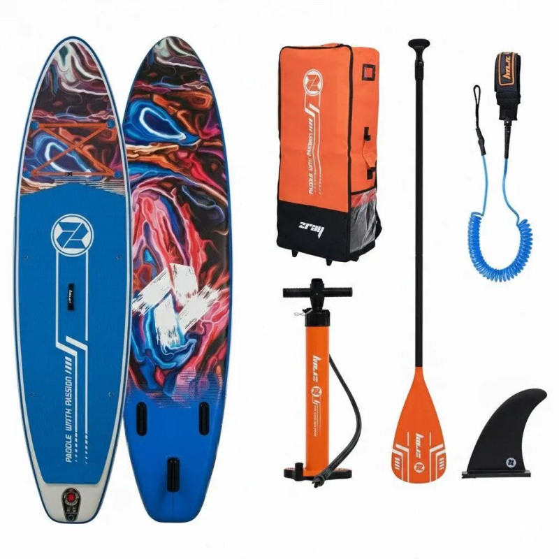 Сапборд Z-Ray 10'6" x 32" All Around ArtFluid SUP SET 2026 — надувна дошка для САП серфінгу, sup board