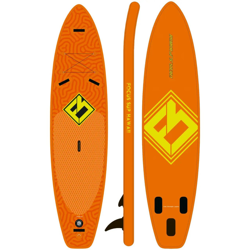 Сапборд Focus Sup Hawaii ISUP-R 12'6"х32"х6" Fire — надувна дошка для САП серфінгу, sup board