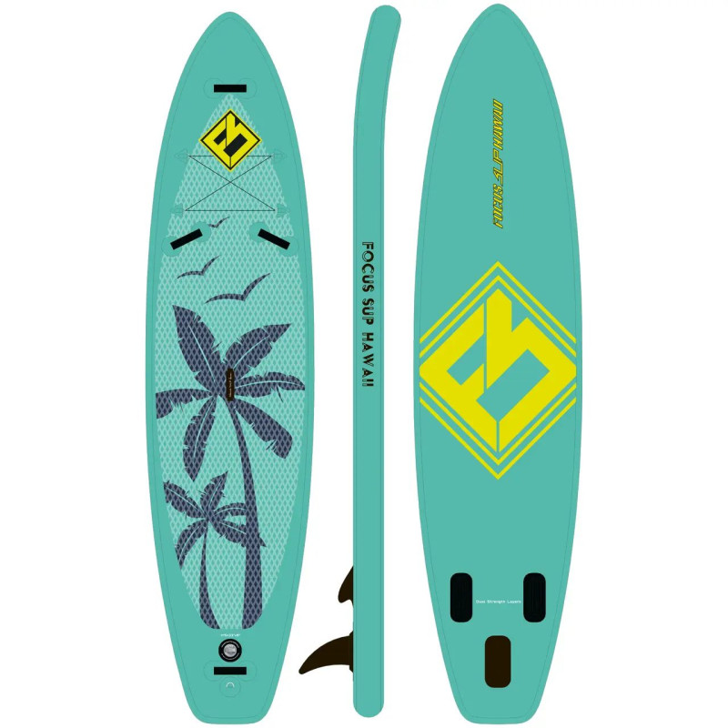 Сапборд Focus Sup Hawaii ISUP-R 12'6"х32"х6" Palm tree — надувна дошка для САП серфінгу, sup board